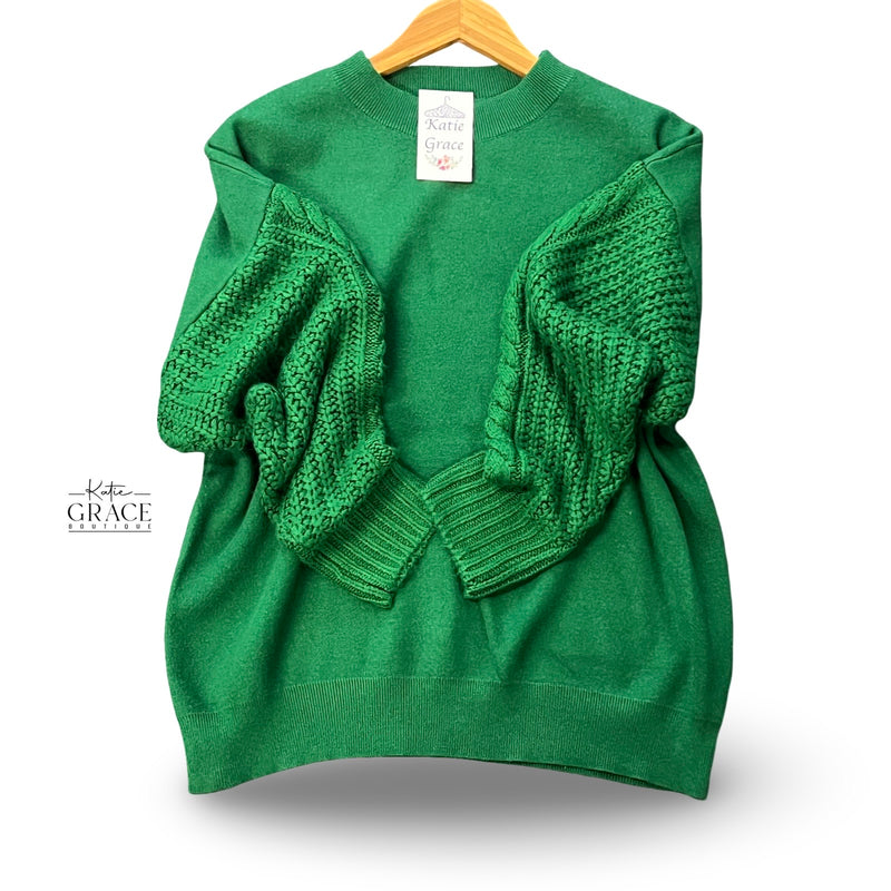 "Everly" Multi Knit Sweater - The Katie Grace Boutique