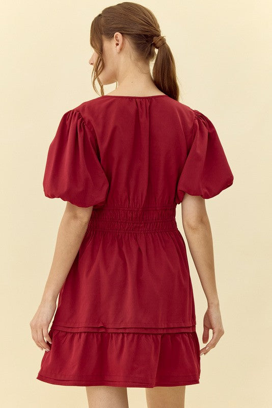 "Audra" Smocked Waist Dress - The Katie Grace Boutique