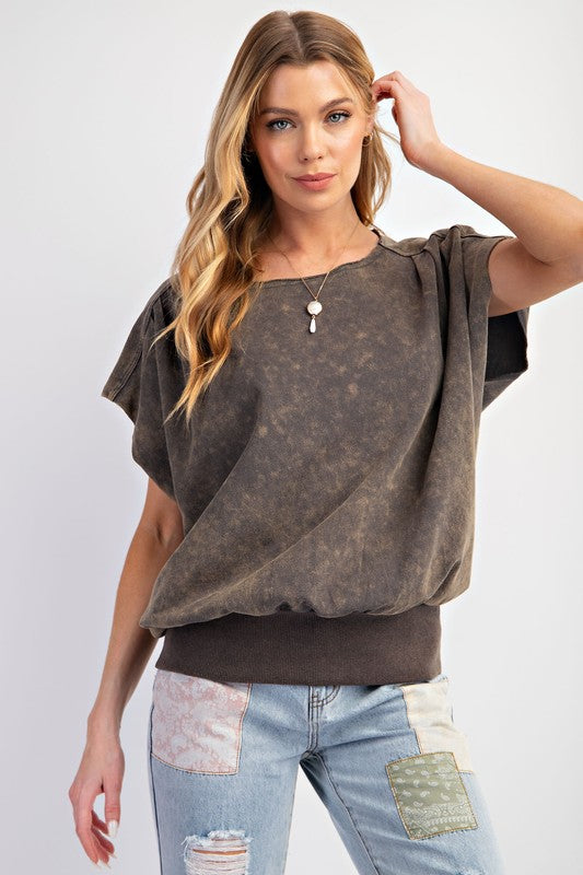 "Paisley" Mineral Washed Top