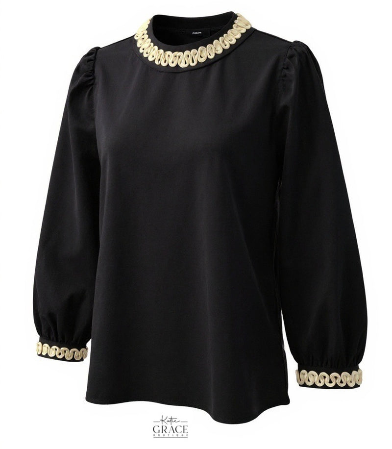 "Kimber" Embroidered Blouse