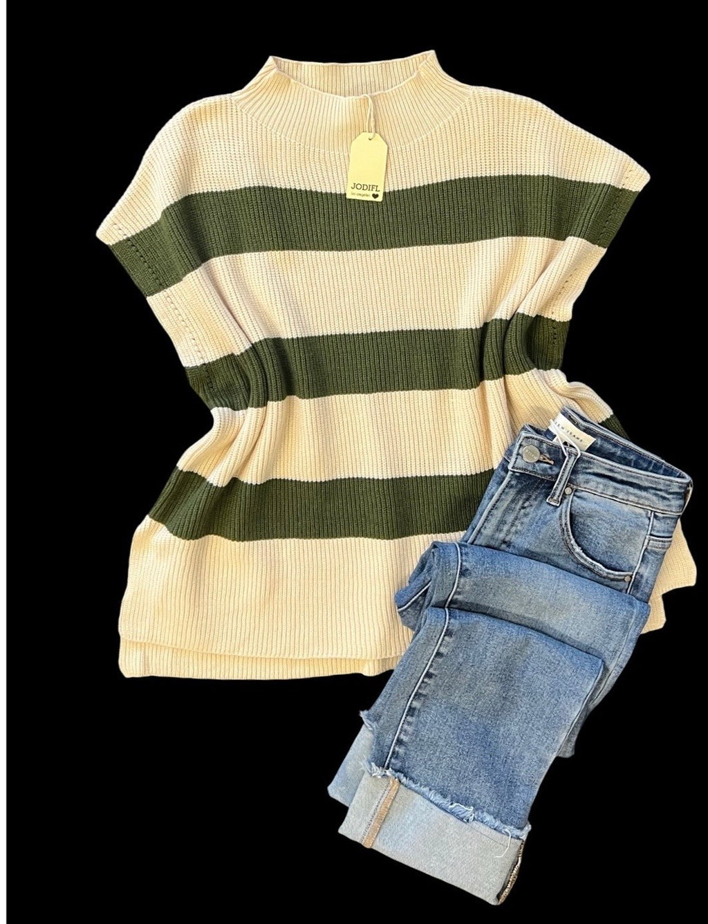 "Olivia" Cap Sleeve Sweater - The Katie Grace Boutique