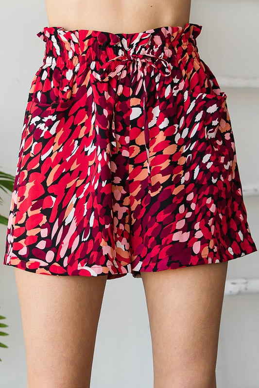 "Vicky" Elastic Waist Shorts - The Katie Grace Boutique