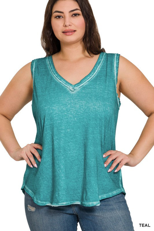 SALE!! "Valerie" Mineral Washed Top