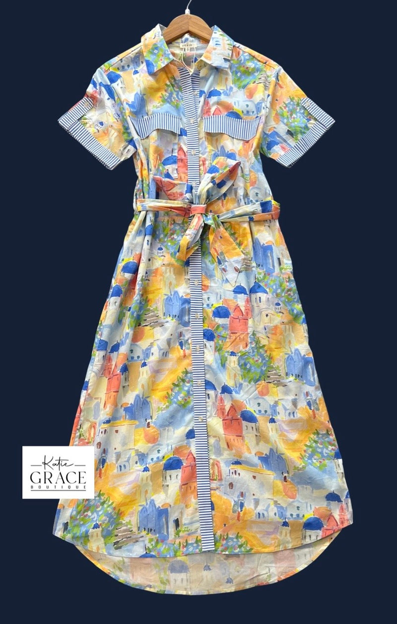 "Greta" Midi Dress - The Katie Grace Boutique
