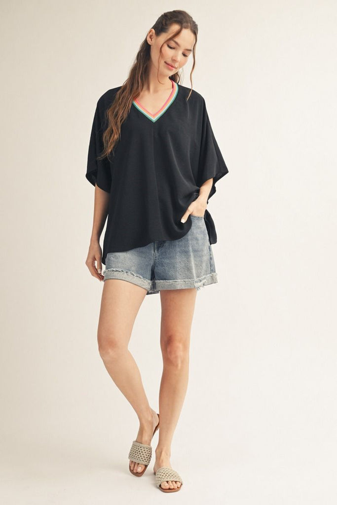 "Georgia" Batwing Blouse, 2 colors