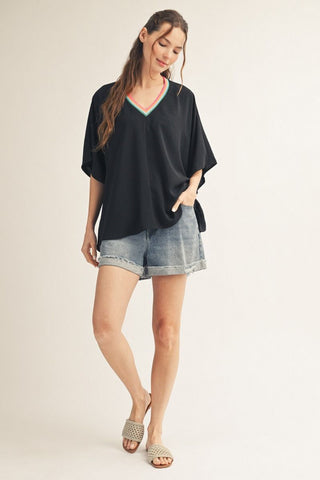 "Georgia" Batwing Blouse, 2 colors