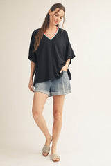 "Georgia" Batwing Blouse, 2 colors