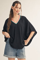 "Georgia" Batwing Blouse, 2 colors