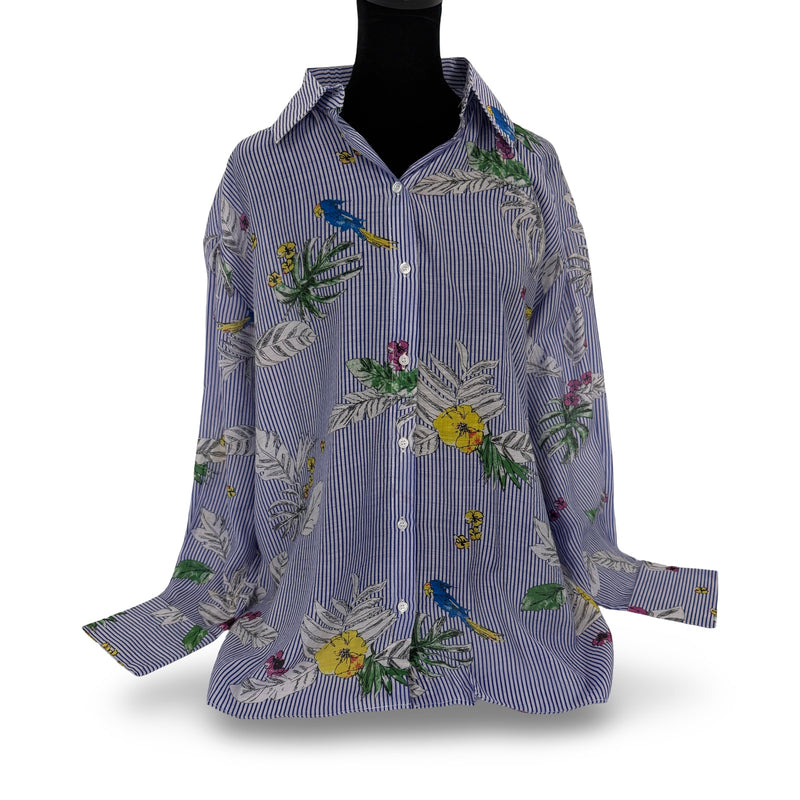 "Caroline" Light Button Down - The Katie Grace Boutique