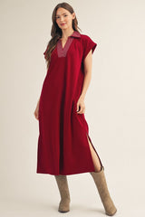"Terry" Luxe Knit Midi Dress