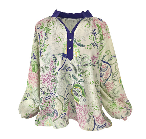 "Wendy" Scalloped Blouse - The Katie Grace Boutique