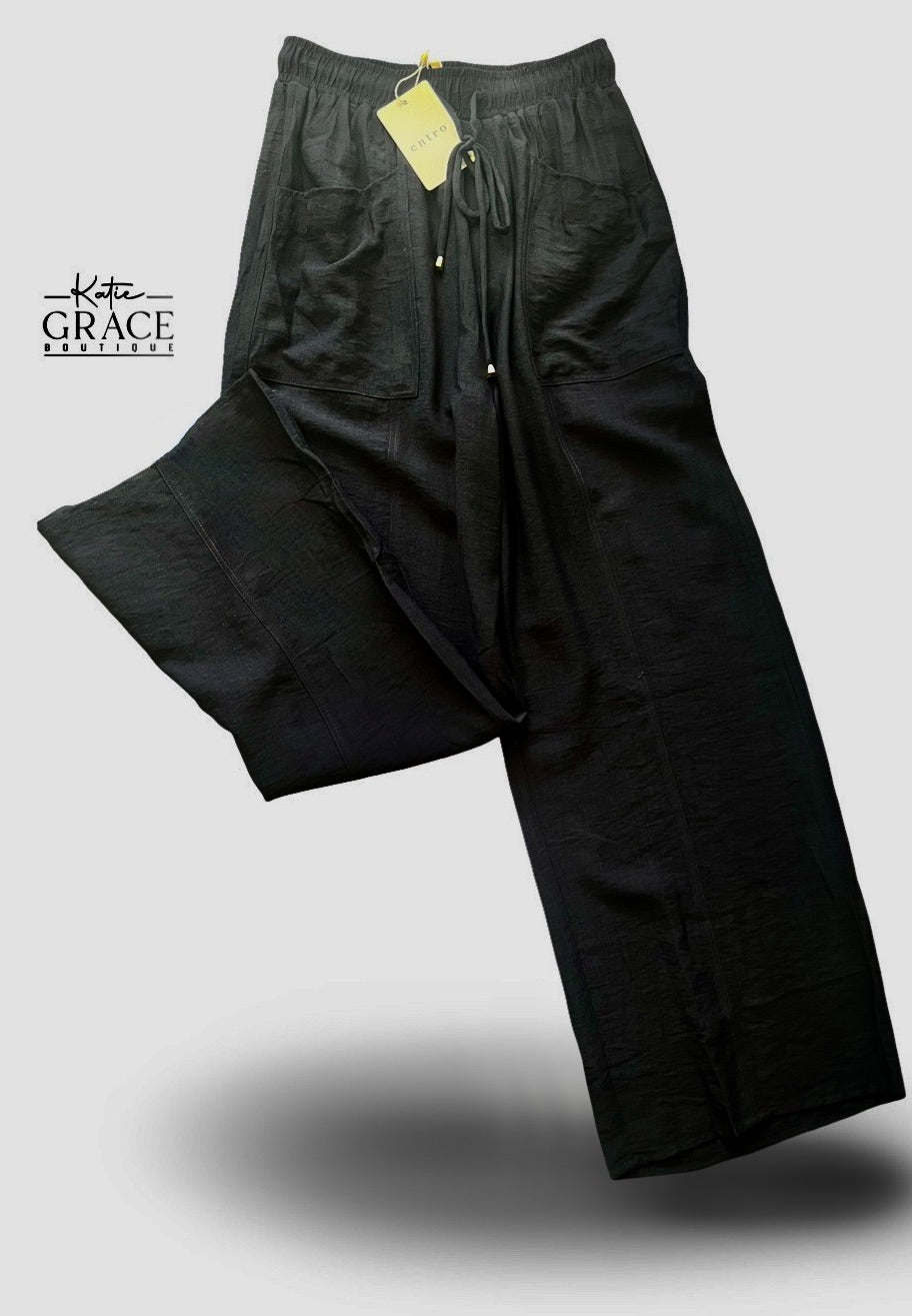 "Evelyn" Pants, Black