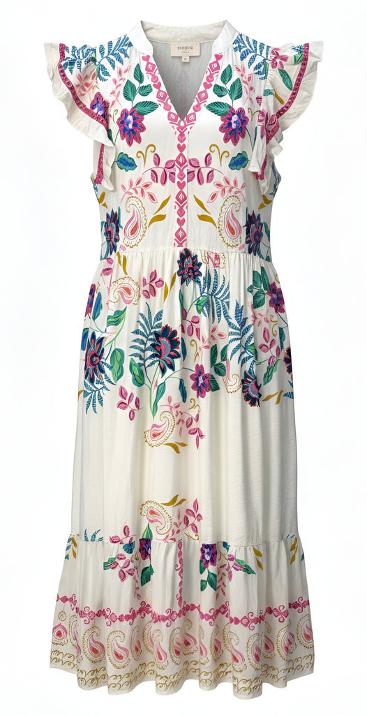 "Calista" Midi Dress - The Katie Grace Boutique