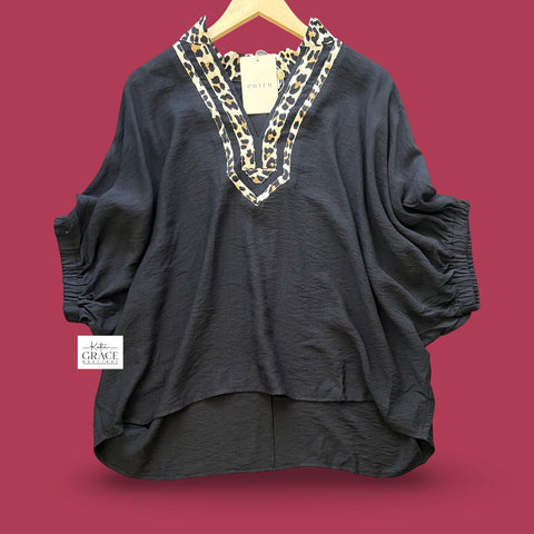 "Olivia" Dolman Blouse, 2 colors - The Katie Grace Boutique