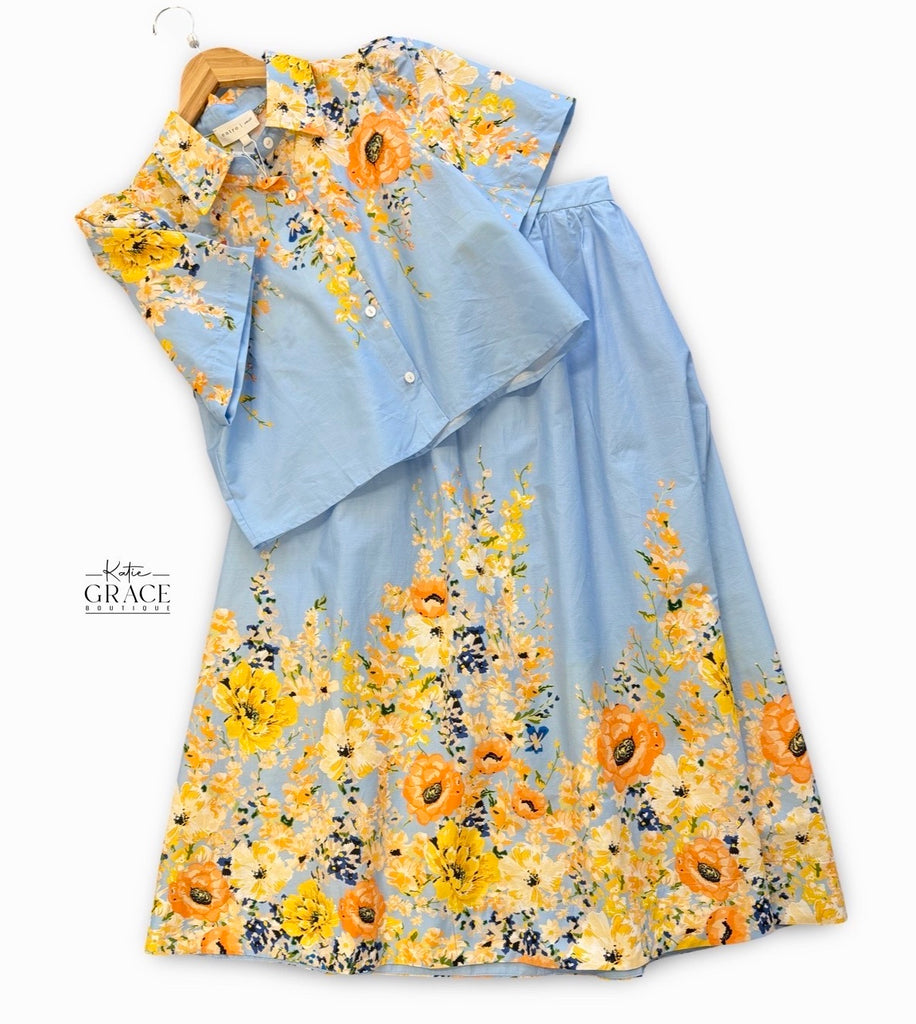 "Matilda"  Matching Separates, Blouse - The Katie Grace Boutique