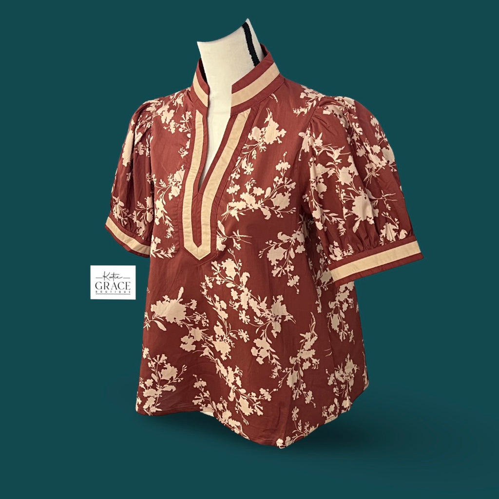 "Anna" Floral Blouse