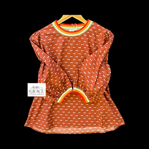 "Cherry" 3/4 Sleeve Top