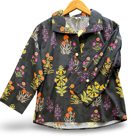 "Bobbie" Floral Top - The Katie Grace Boutique