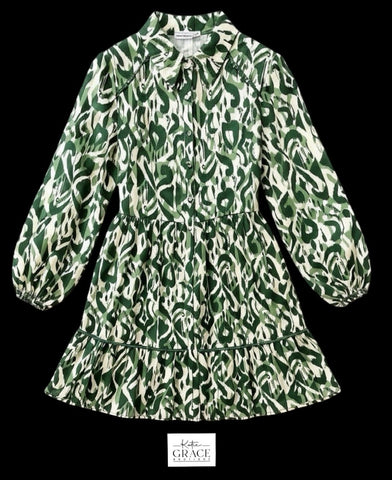 "Aleah" Printed Dress - The Katie Grace Boutique