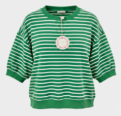 "Kelli" Striped Top - The Katie Grace Boutique