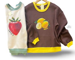 "Maizie" Fruit Pullover, 2 colors - The Katie Grace Boutique