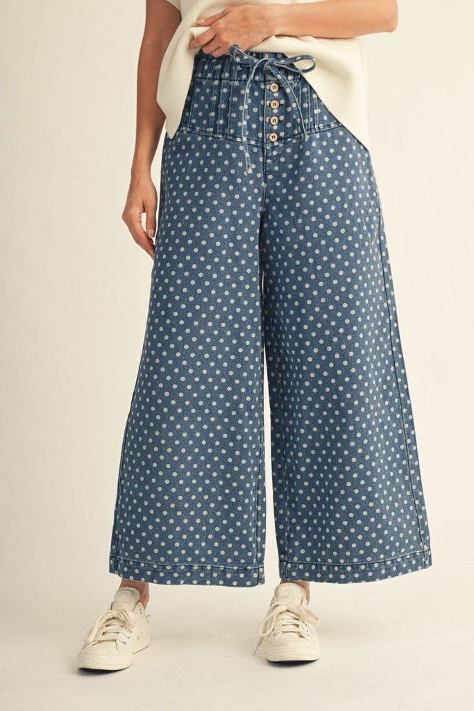 "Emily" Wide Leg Denim Jeans