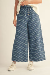 "Emily" Wide Leg Denim Jeans