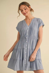 "Bianca" Cap Sleeve Dress, 3 colors - The Katie Grace Boutique