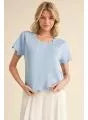 "Nelah" Scalloped Knit Top, 2 colors - The Katie Grace Boutique