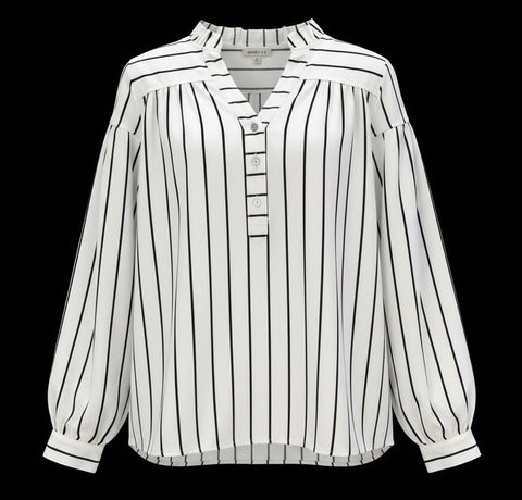 "Olie" Striped Blouse