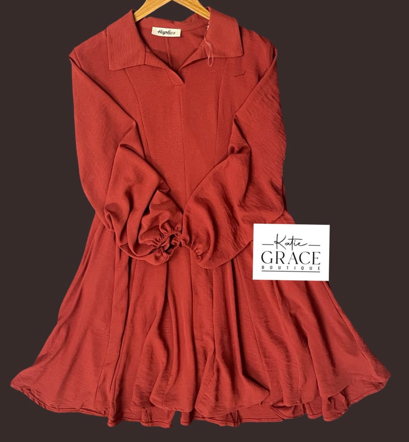 "Tiffani" Darted Dress - The Katie Grace Boutique