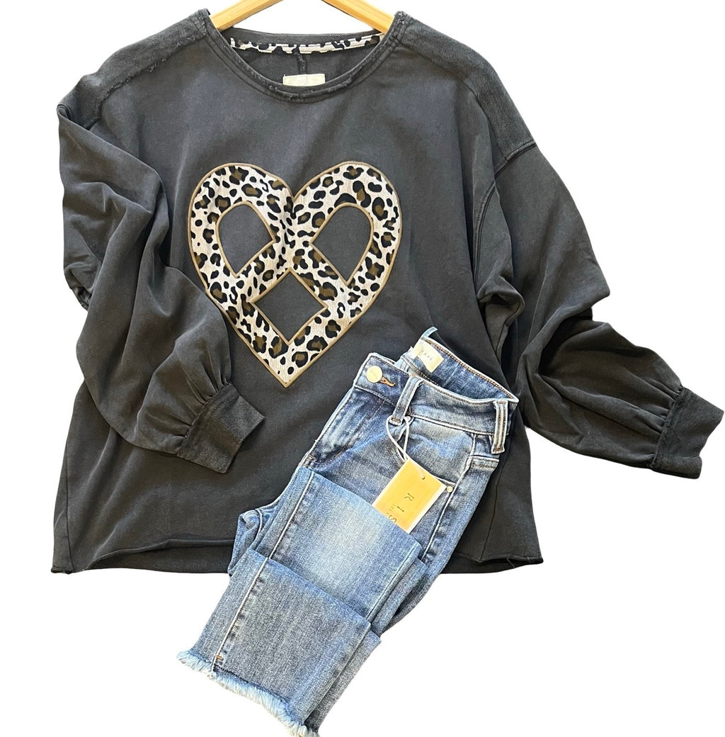 "Ashley" Mineral Washed Top - The Katie Grace Boutique