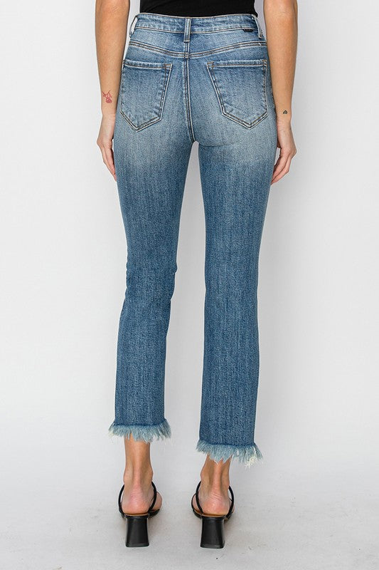 "Palmer" Cropped Frayed Jeans - The Katie Grace Boutique