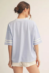 "Misty"  V neck Top - The Katie Grace Boutique