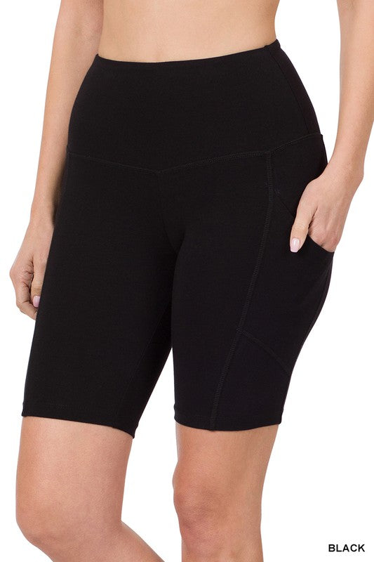 "Chelsey" Cotton Bike Shorts, also in Black