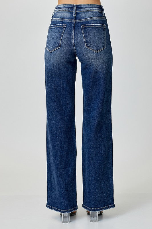 "Noa" Mid Rise Straight Jeans - The Katie Grace Boutique