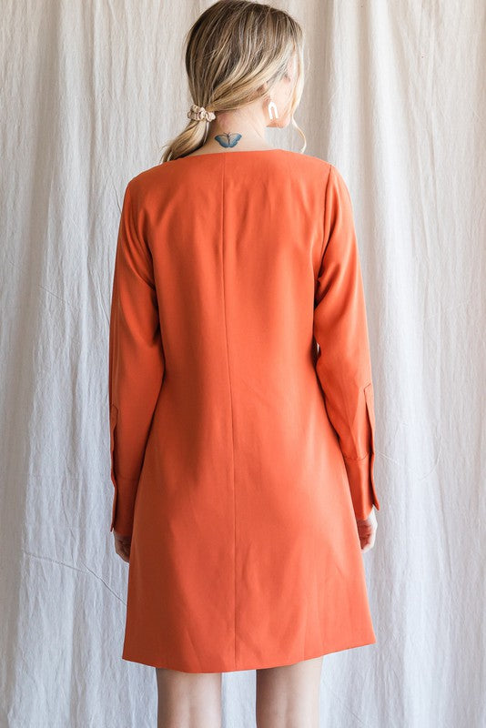 "Bex" Twist Front Dress, also in Black
