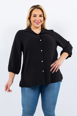 "Sydney" Button Down Blouse - The Katie Grace Boutique