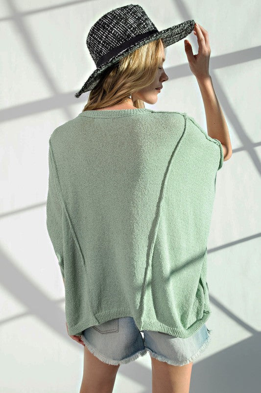 Last One! “Emily" Dolman Sleeve Sweater