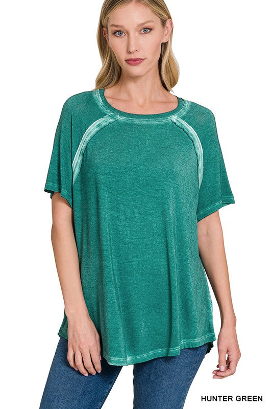 "Bethany" Mineral Washed Tee, 2 colors - The Katie Grace Boutique