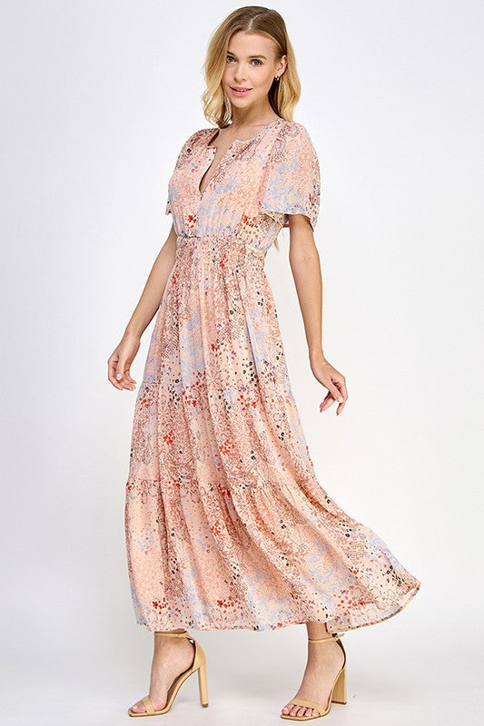 "Briella" Chiffon Dress - The Katie Grace Boutique