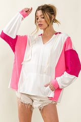 "Ziggy" Mesh Hooded Top - The Katie Grace Boutique