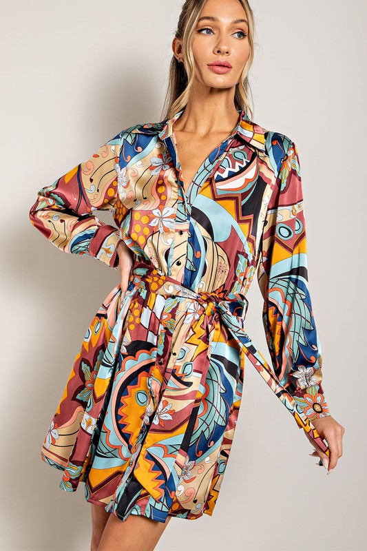 "Brynlee" Abstract Dress