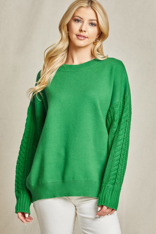 "Everly" Multi Knit Sweater - The Katie Grace Boutique