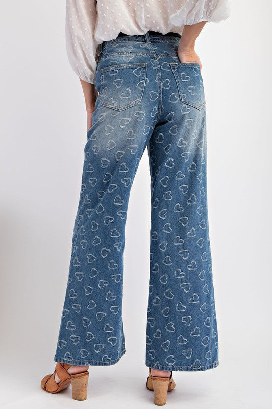 "Maxine" Heart Jeans - The Katie Grace Boutique