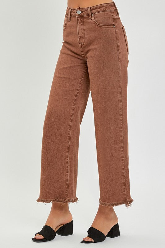 "Emery" Cropped Tummy Control Jeans - The Katie Grace Boutique