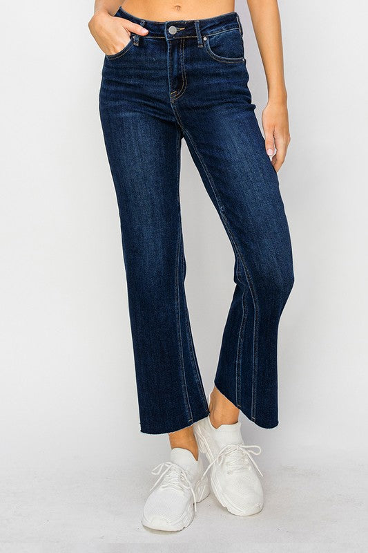 "Oakley" Dark Cropped Jeans - The Katie Grace Boutique