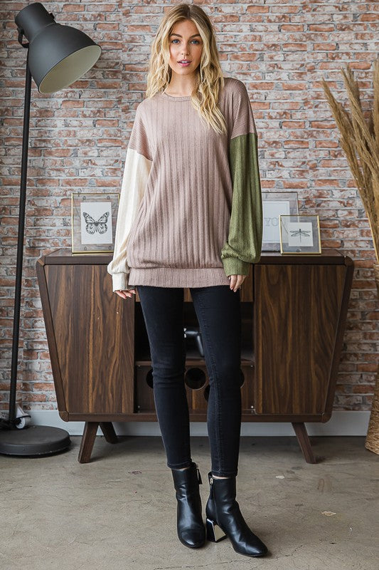 "Delaney" Pullover Top - The Katie Grace Boutique