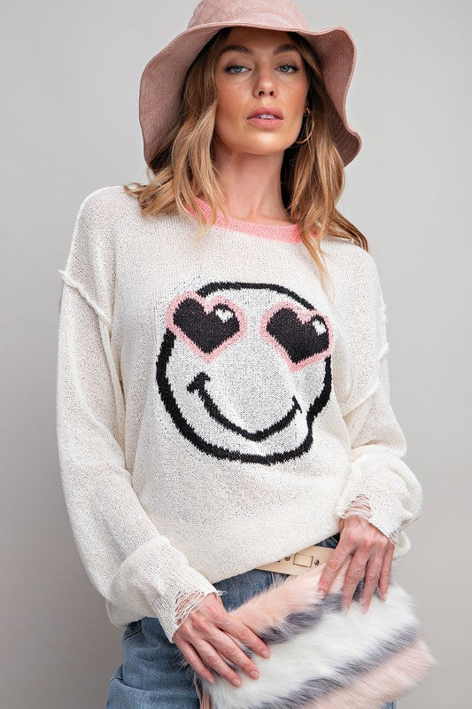 "Andrea" Smiley Sweater