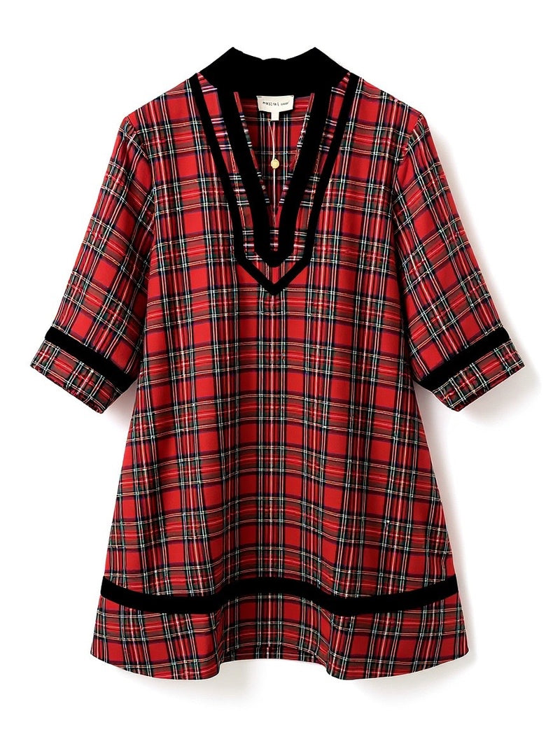"Layla" Plaid Dress, S-2XL